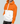 Brushed Fleece Block Hoodie - Orange